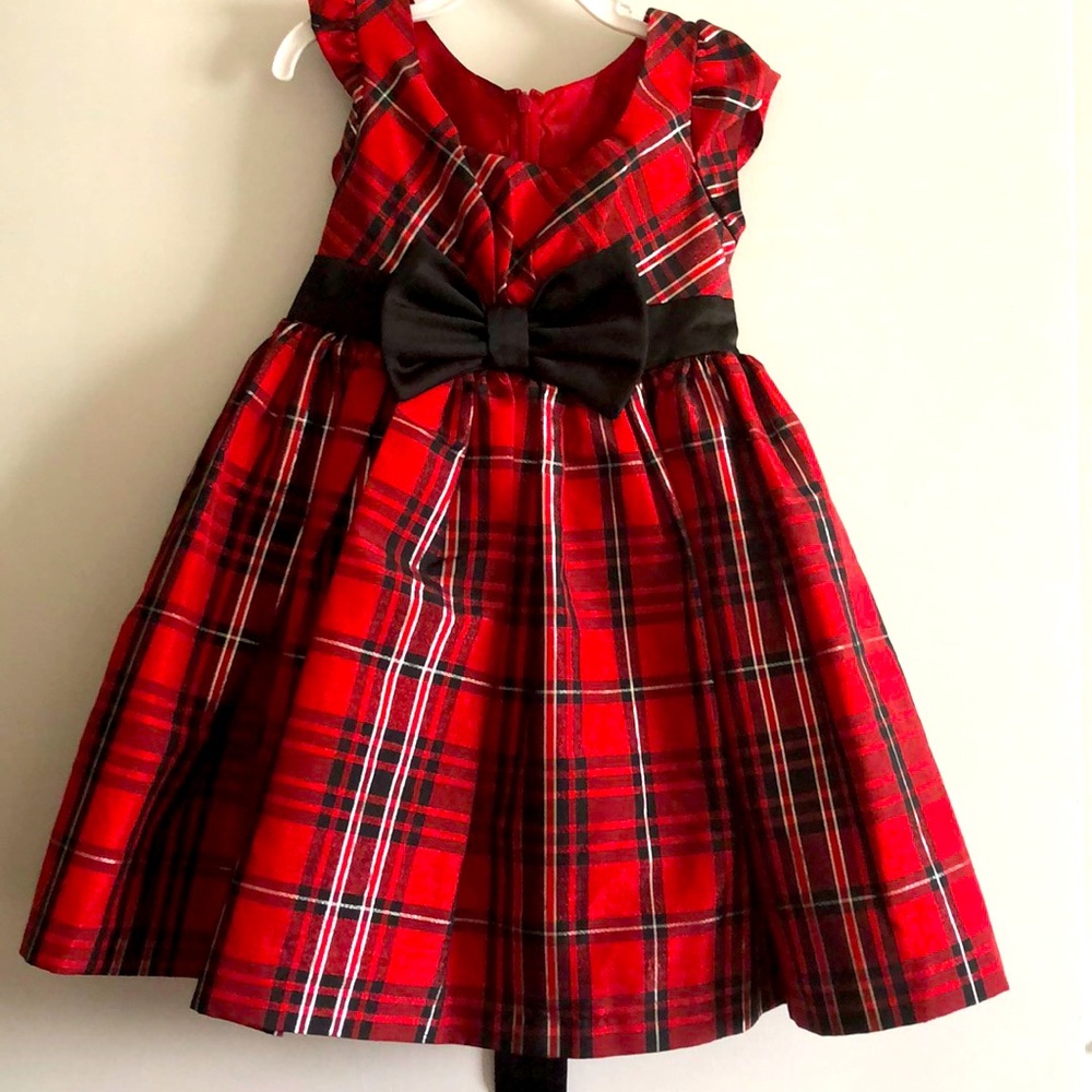 Red, Black and silver dress size 4T